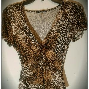 Leopard print blouse